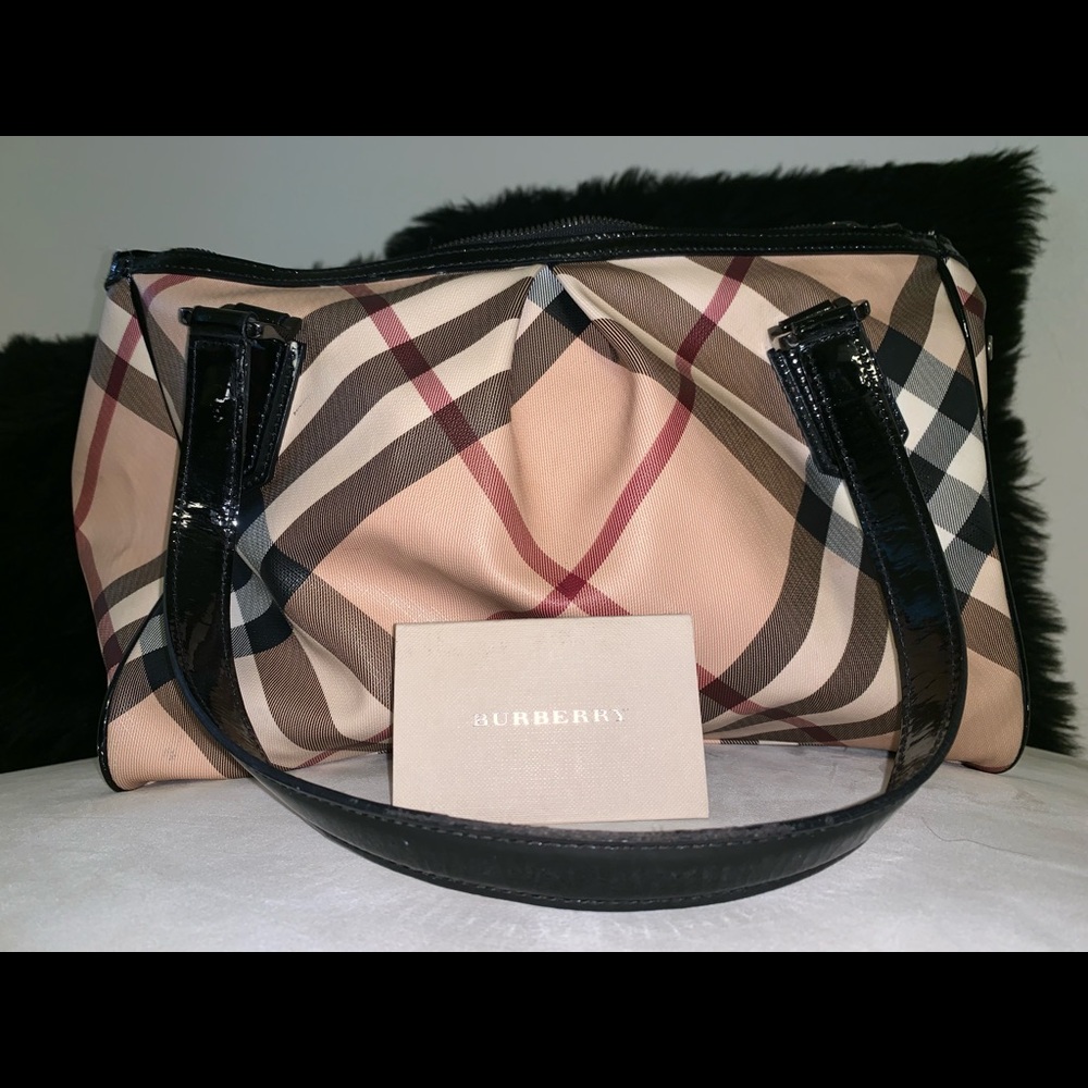 Burberry Beige Black Supernova Check Canvas Large - Picture 6 of 10